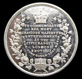 1837 Civic Banquet London 35mm WM Medal - By Ottley