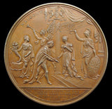 1837 Victoria Visit To The City Of London 61mm Bronze Medal - By Barber