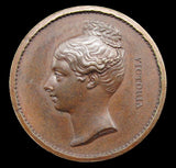1837 Victoria Visit To The City Of London Guildhall 22mm Medal - By Wyon