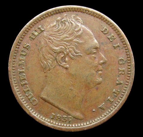 William IV 1837 Half Farthing - GVF