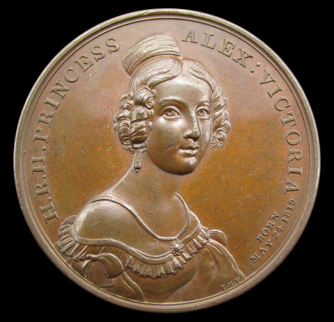 1837 Majority Of Princess Victoria 45mm Medal - By Halliday