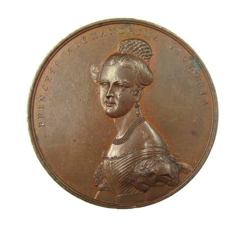 1837 Majority Of Victoria 51mm WM Medal - By Ottley
