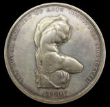 1837 Victoria Royal Academy Of Arts 55mm Cased Silver Medal - By Wyon