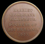1837 Duchess Of Sutherland 49mm Medal - By Bain