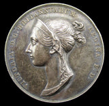1838 Coronation Of Victoria Official 36mm Silver Medal