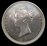 1837 Victoria Visit To The Guildhall 55mm Silver Medal - By Wyon