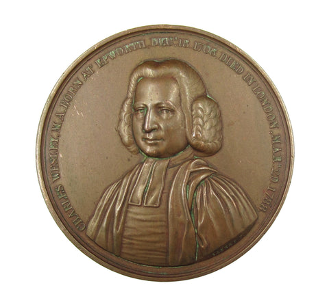 1839 Wesleyan Methodist Society 65mm Bronze Medal - By Carter