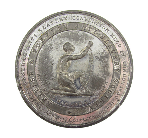 1840 London Anti-Slavery Convention 52mm Medal - By Davis