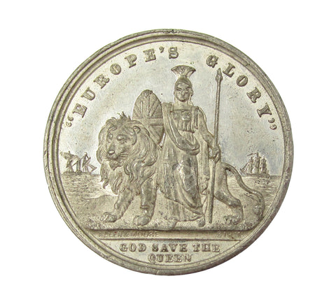 1840 'Europe's Glory' 27mm WM Medal - By Allen & Moore