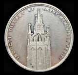 1842 Newcastle Exhibition Of Art 42mm White Metal Medal - EF