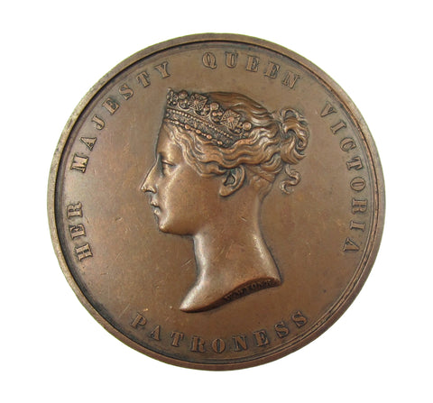 1840 Royal Agricultural Society 'Patroness' 55mm Uniface Medal - By Wyon