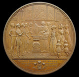 1842 Christening Of The Prince Of Wales 61mm Medal - By Halliday