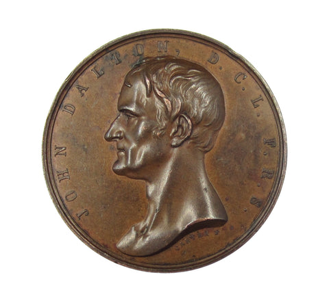 1842 Dr John Dalton 45mm Bronze Medal - By Carter