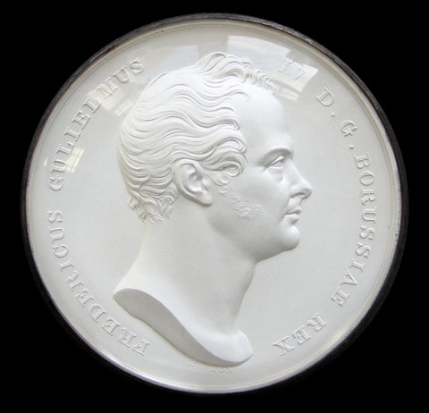 1842 Visit Of Frederick William IV Of Prussia 46mm Silver Medal - By Wyon
