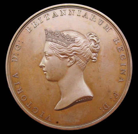 1842 Foundation Stone of The Royal Exchange 45mm Medal - By Wyon