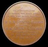 1842 Foundation Stone of The Royal Exchange 45mm Medal - By Wyon