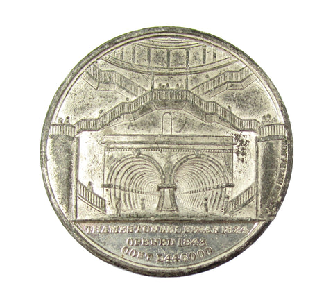 1843 Opening Of The Thames Tunnel 36mm Medal - By Griffin