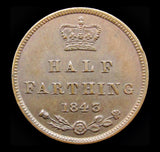 Victoria 1843 Half Farthing - GEF