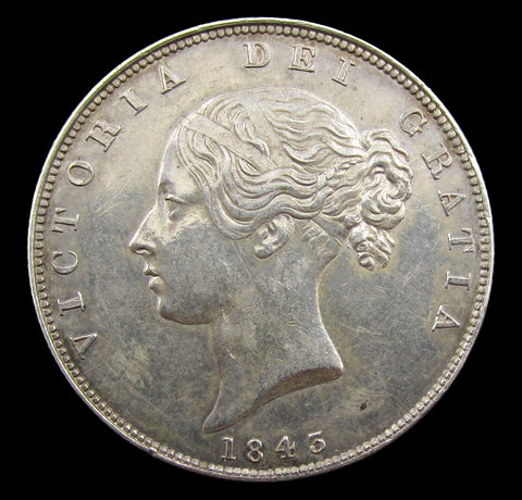 Victoria 1843 Halfcrown - NEF