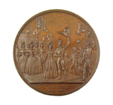 1843 Victoria Visit To France Louis Philippe 51mm Bronze Medal