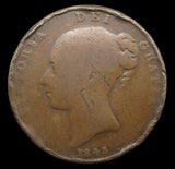 Victoria 1843 Penny - Poor