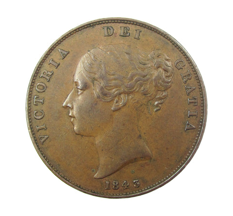 Victoria 1843 Penny - GVF