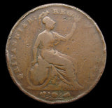 Victoria 1843 Penny - Poor