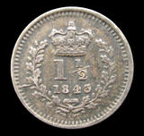 Victoria 1843 Threehalfpence - EF
