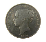 Victoria 1844 Penny - DFF Error - Fine