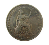 Victoria 1844 Penny - DFF Error - Fine