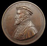 1844 Opening Of The Royal Exchange 74mm Bronze Medal - By Wyon