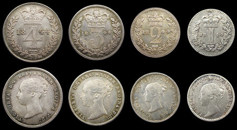 Victoria 1844 Full Maundy Set