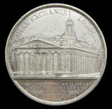 1844 Opening Of The Royal Exchange 38mm Medal - By Allen & Moore
