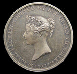 1844 Royal Exchange Opened 28mm Silver Medal - By Wyon