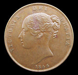 Victoria 1844 Penny - A/UNC