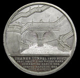1843 Thames Tunnel Opened Brunel 48mm Medal - By Taylor