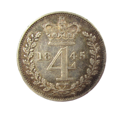 Victoria 1845 Maundy Fourpence -NEF