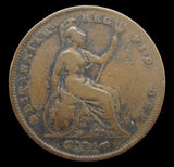 Victoria 1845 Penny - VG