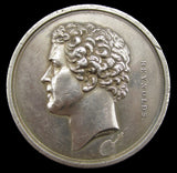 1845 Joshua Reynolds Art Union Of London 58mm Silver Medal - By Stothard