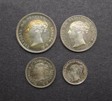 Victoria 1846 Full Maundy Set - GEF