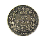 Victoria 1846 Sixpence - GVF