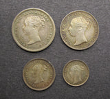 Victoria 1847 Full Maundy Set