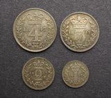 Victoria 1847 Full Maundy Set