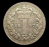Victoria 1847 Maundy Penny - GEF