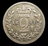 Victoria 1847 Maundy Twopence - GEF