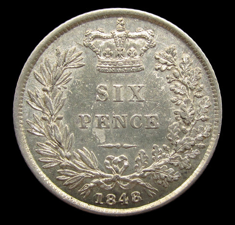 Victoria 1848/6 Sixpence - EF
