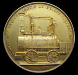 1848 Institution Of Civil Engineers Silver Gilt Stephenson Medal - By Wyon