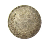Victoria 1848 Threepence - GVF