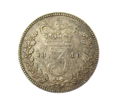 Victoria 1848 Threepence - GVF