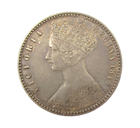 Victoria 1849 Godless Florin - NEF